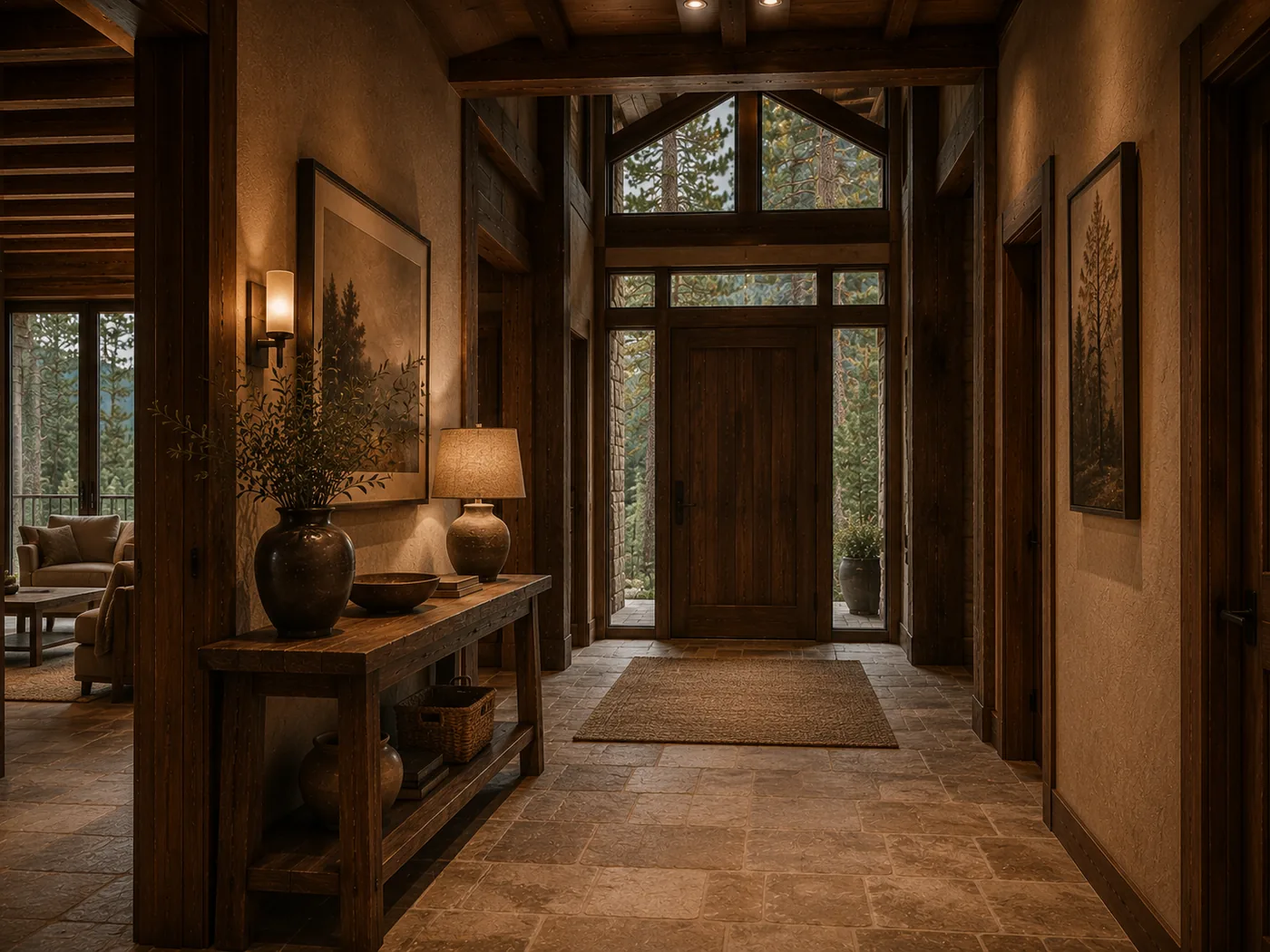 Alto Encinar Lodge — entry hallway
