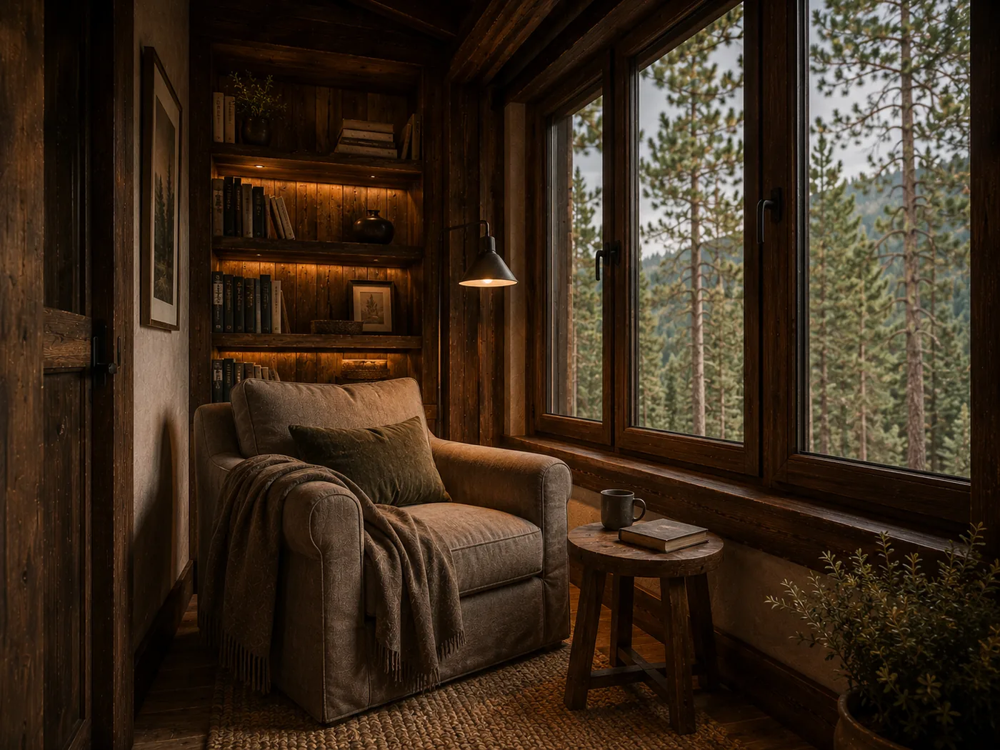 Alto Encinar Lodge — reading corner
