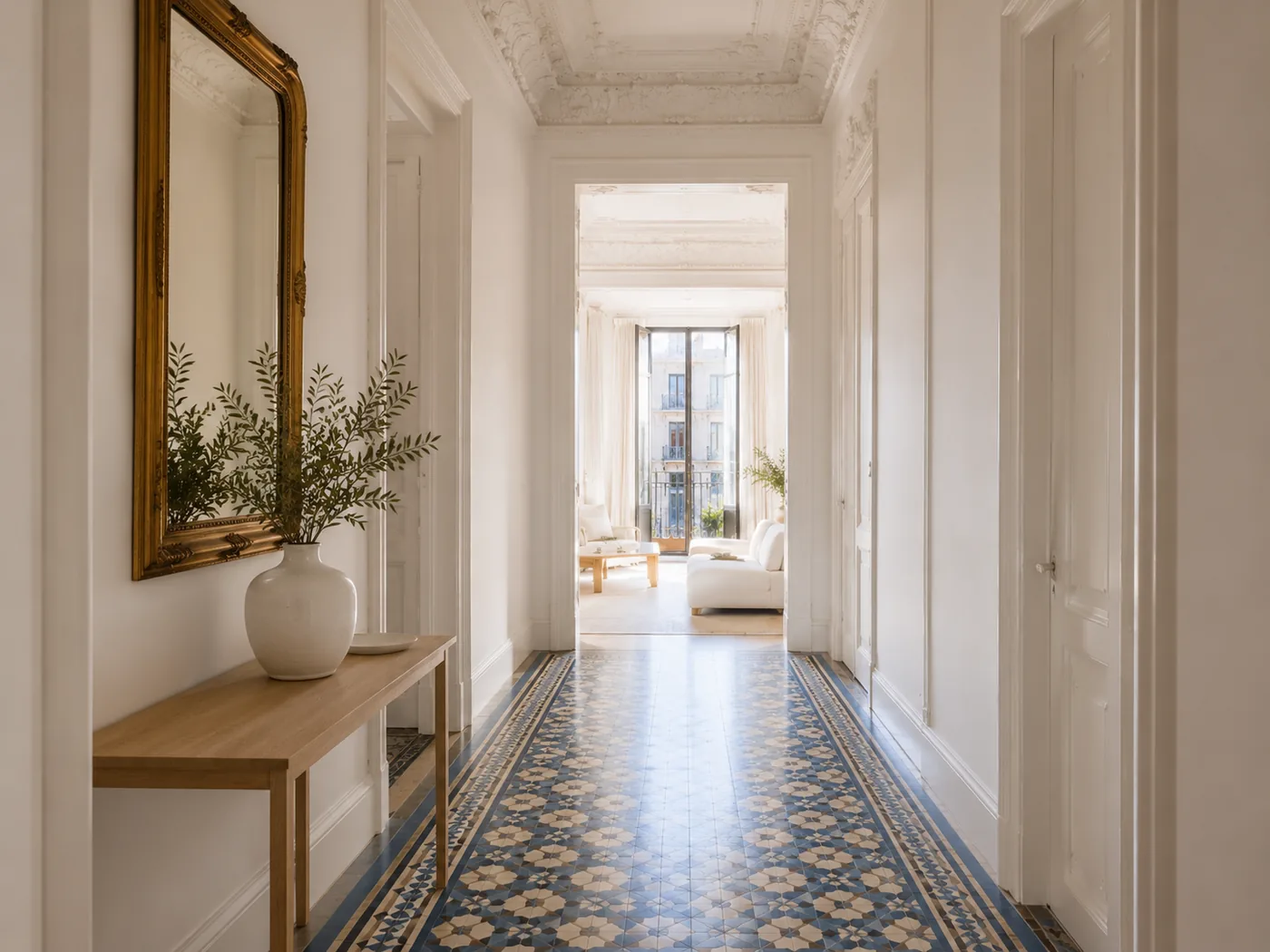 Eixample Terrace House — entry hallway