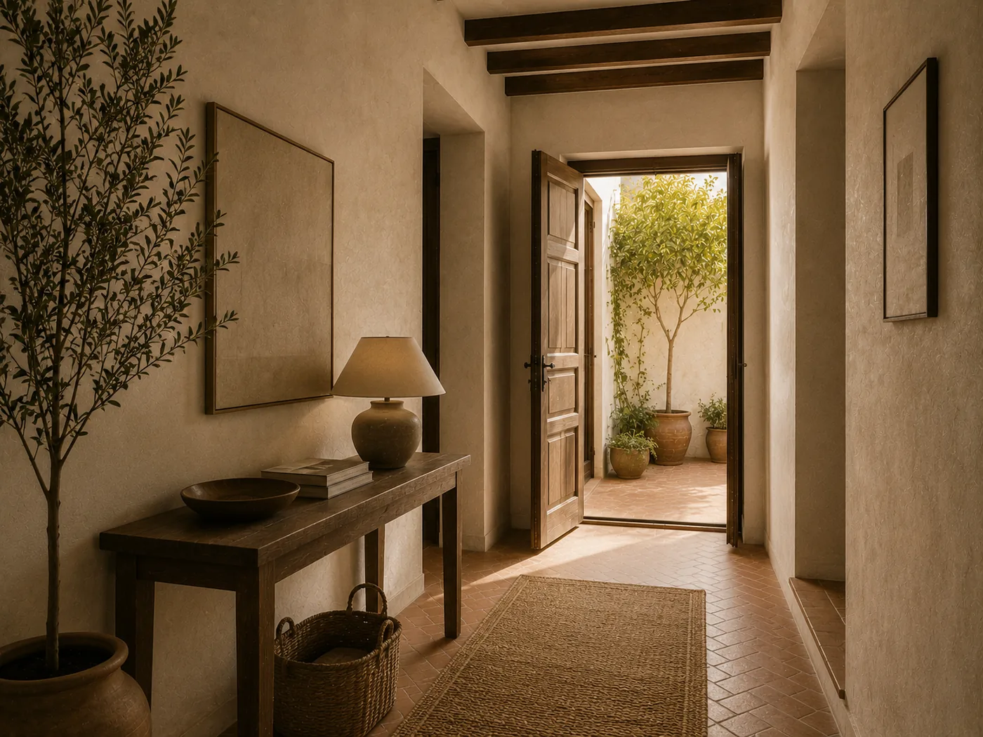 Casa Azahar Patio — entry hallway