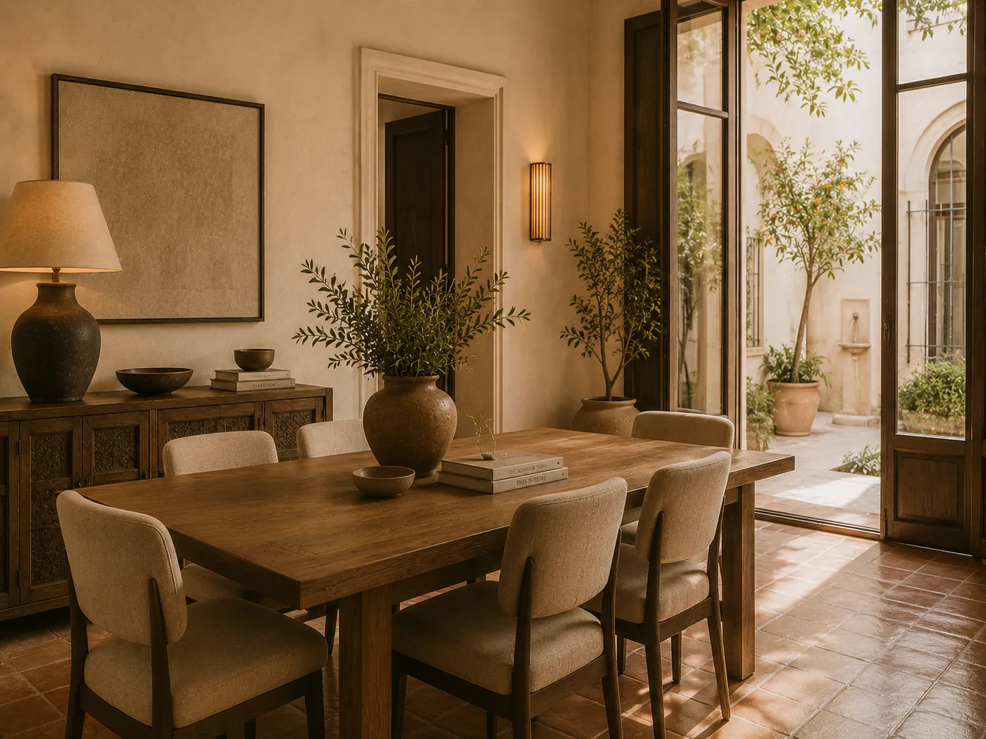Santa Cruz Patio Hideaway — dining area
