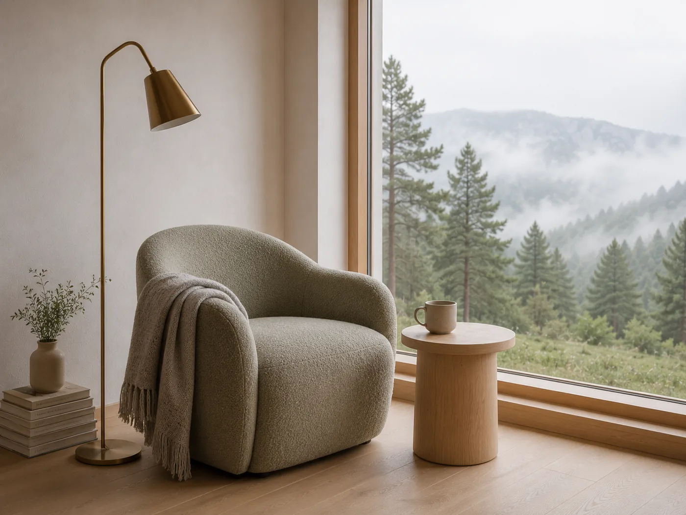 Niebla Alta Retreat — reading corner